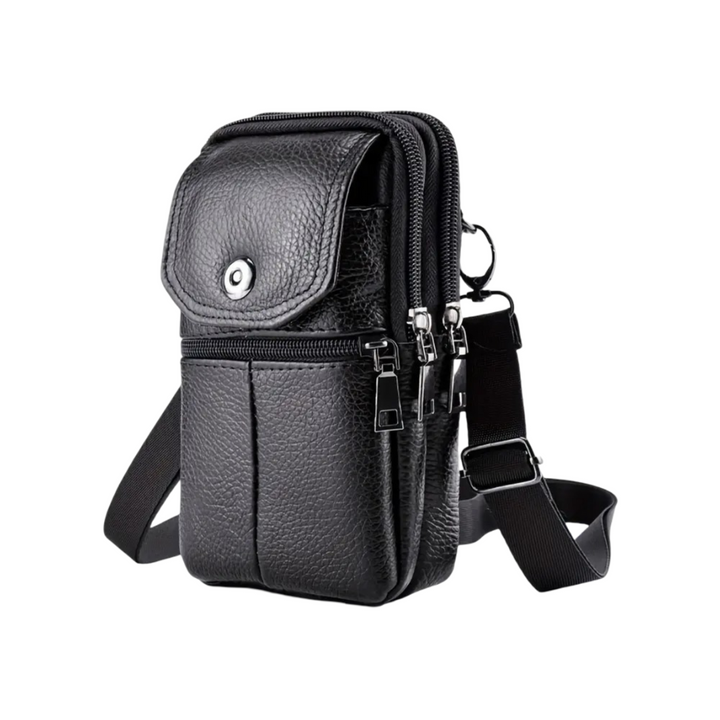 Robert - Compact Leather Crossbody Bag for Travel and Daily Use