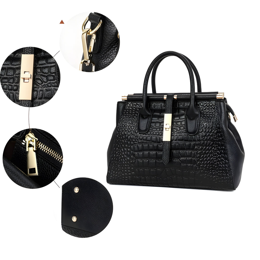 Evelina | Croc Handbag