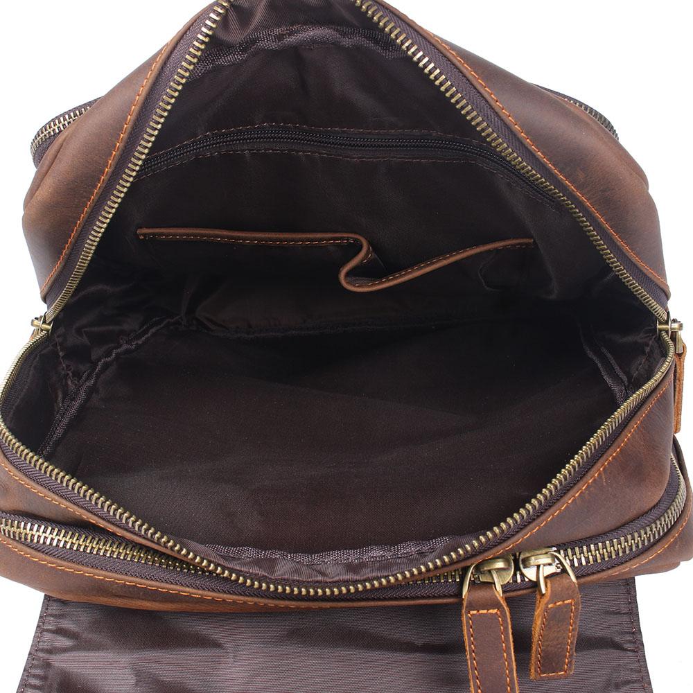 Robert - Retro Leather Travel Backpack