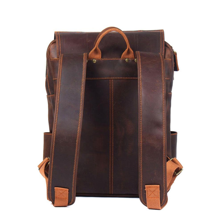 Robert - Retro Leather Travel Backpack