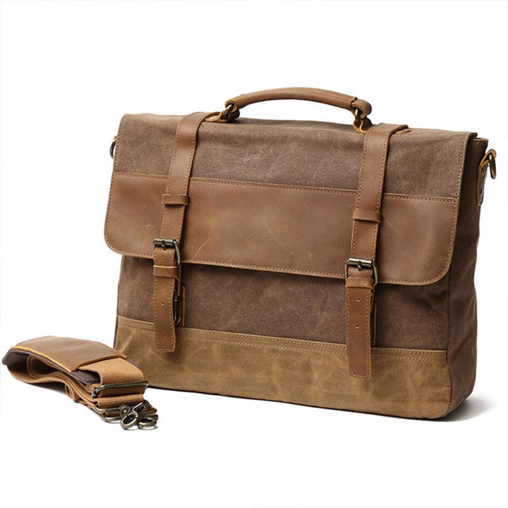Jack - Water-Resistant Waxed Canvas Messenger Bag