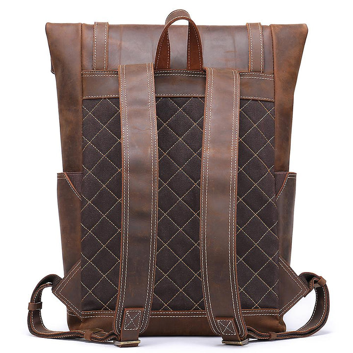 Larry - Men’s Retro Leather Rucksack