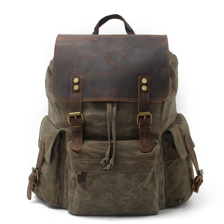 Jacob - Vintage Waxed Canvas Backpack
