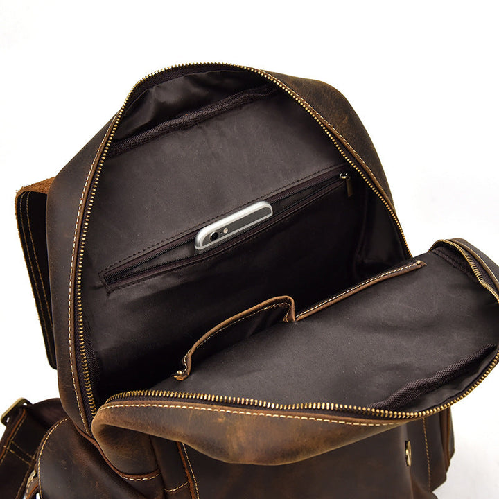 Nathan - Water-Resistant Leather Rucksack