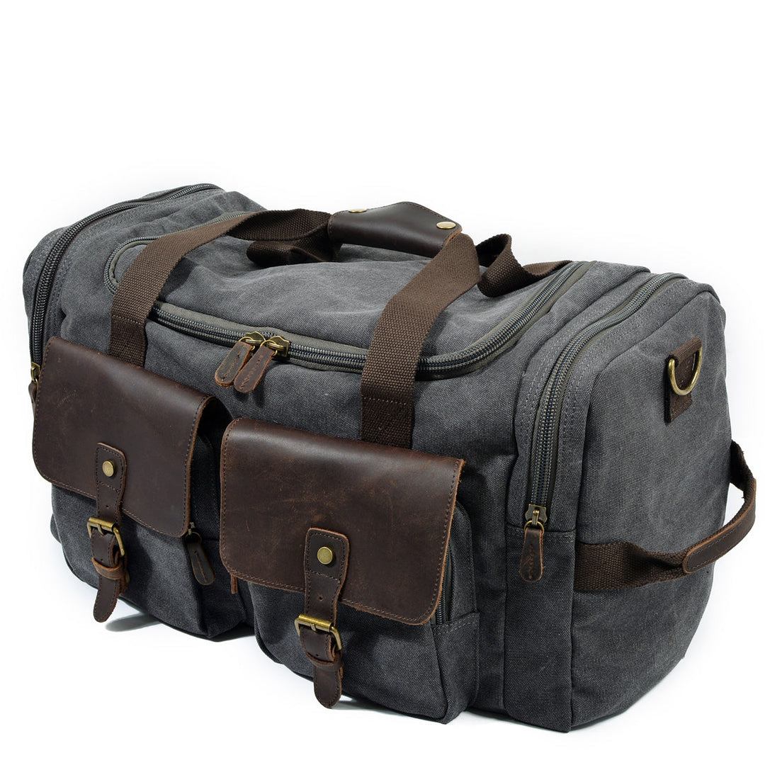 David - Men's Canvas Leather Duffle Bags