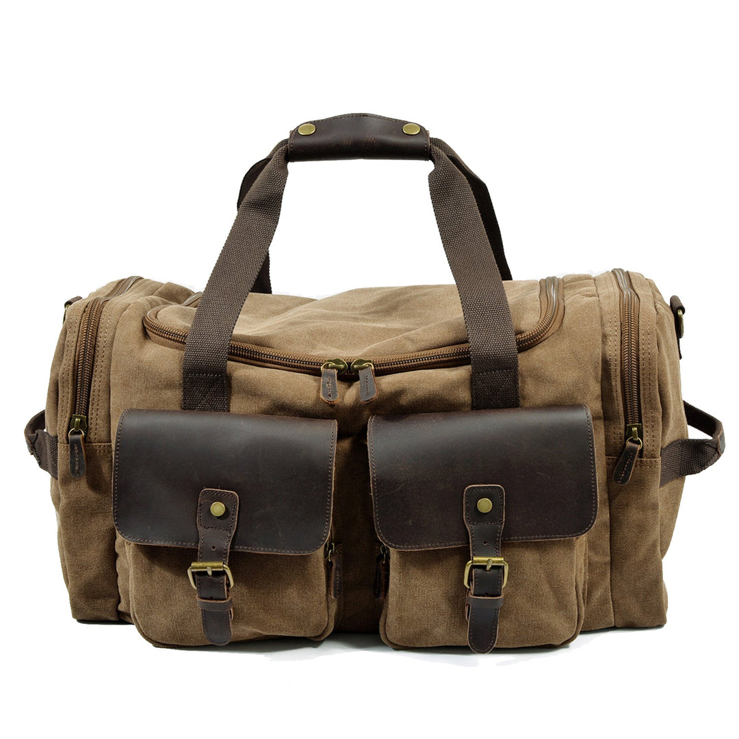 David - Men's Canvas Leather Duffle Bags
