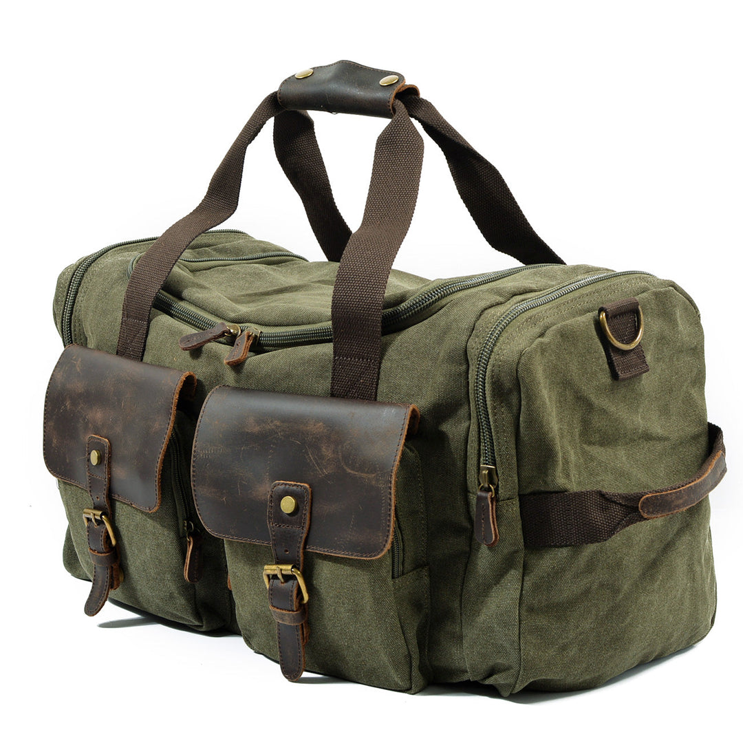 David - Men's Canvas Leather Duffle Bags