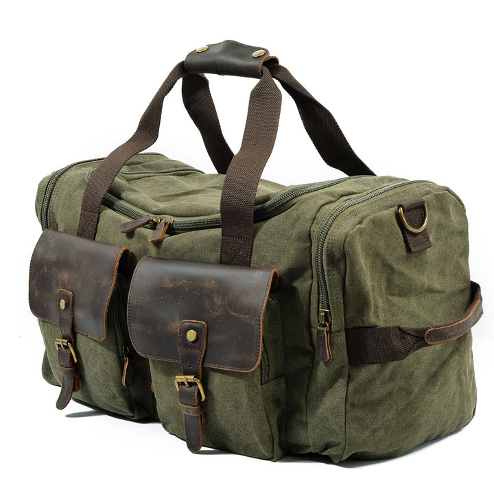 David - Men's Canvas Leather Duffle Bags