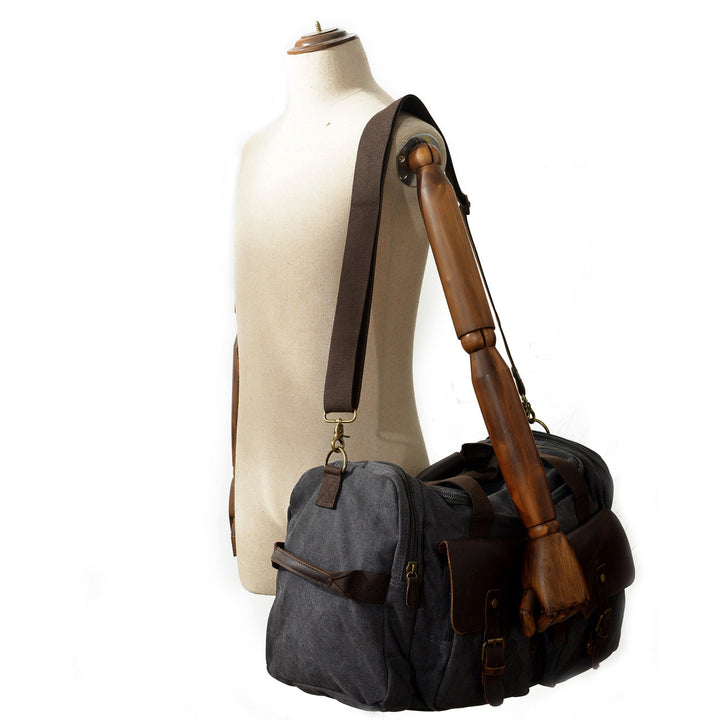 David - Men's Canvas Leather Duffle Bags